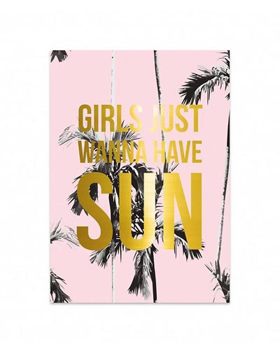 Kaart Girls Wanna Have Sun