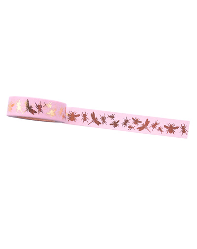Washi tape Insects Gold